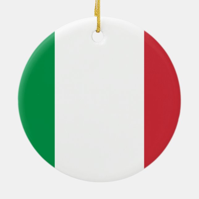 Bandera de Italia Ornamento (Atrás)