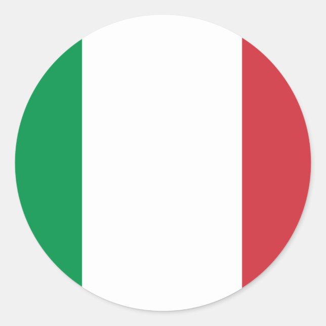 Bandera de Italia Pegatina (Anverso)