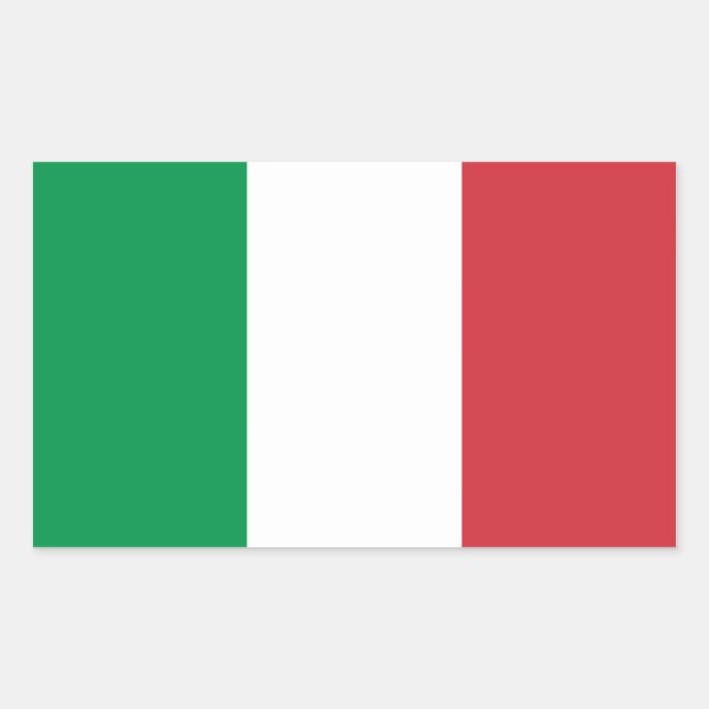 Bandera de Italia Pegatina (Anverso)