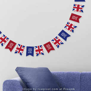 Bandera de Jack de la Unión Británica "Dios salve