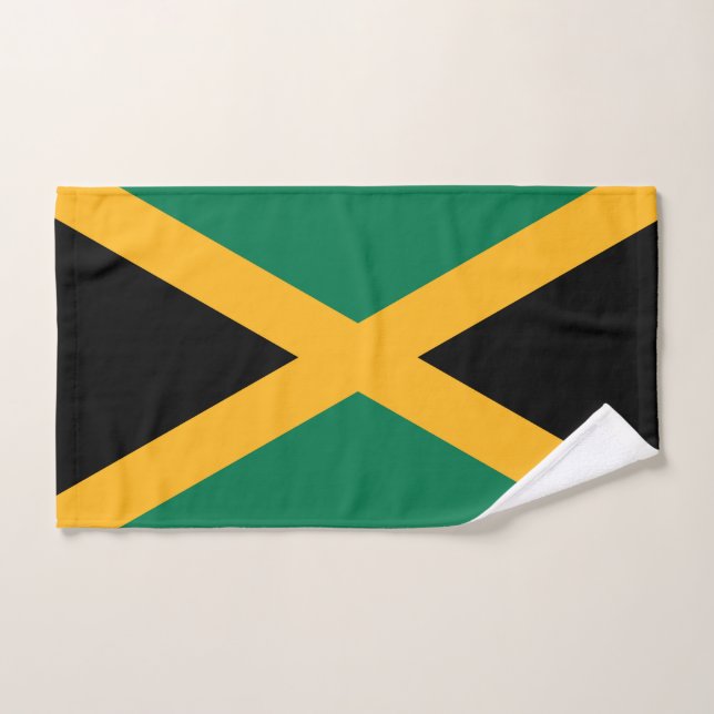 Bandera de Jamaica (Toalla de mano)