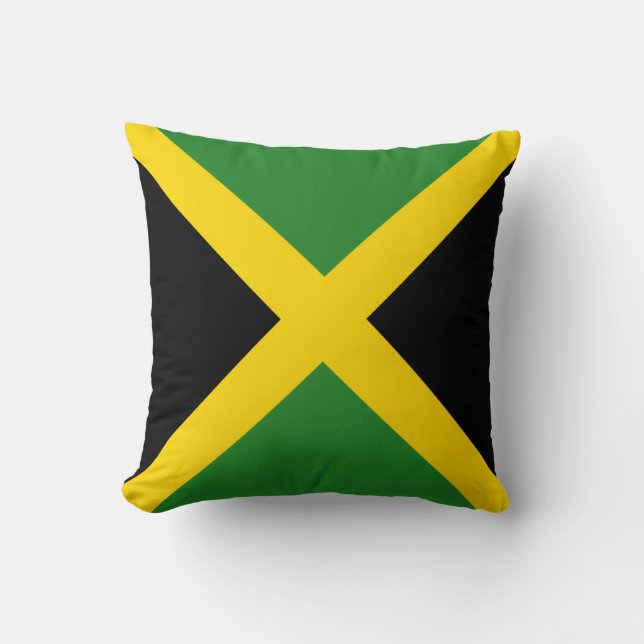 Bandera de Jamaica x almohada de bandera (Anverso)