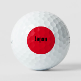 Bandera de Japón diseña una pelota de golf