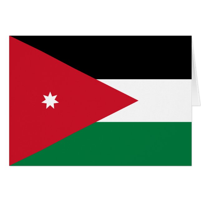 Bandera de Jordania (Anverso (Horizontal))