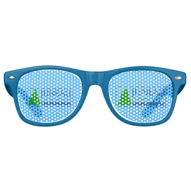 Bandera de Juneau, gafas de sol retro de Alaska (Anverso)