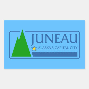 Bandera de Juneau, Pegatina rectangular de Alaska
