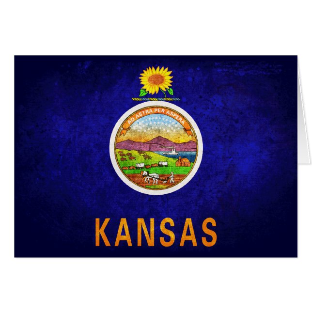 Bandera de Kansas (Anverso (Horizontal))
