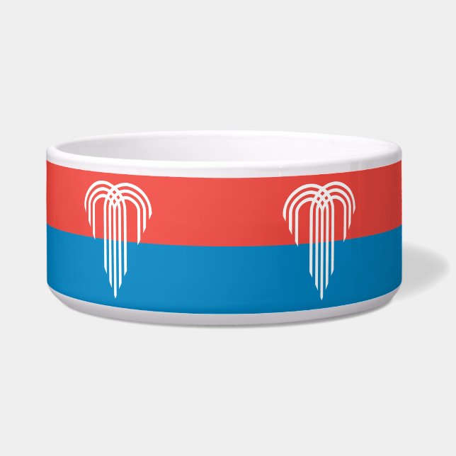 Bandera de Kansas City en el bol de mascotas (Frente)