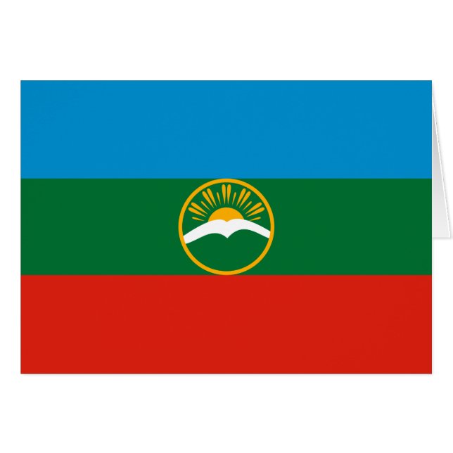 Bandera de Karachay Cherkessia (Anverso (Horizontal))
