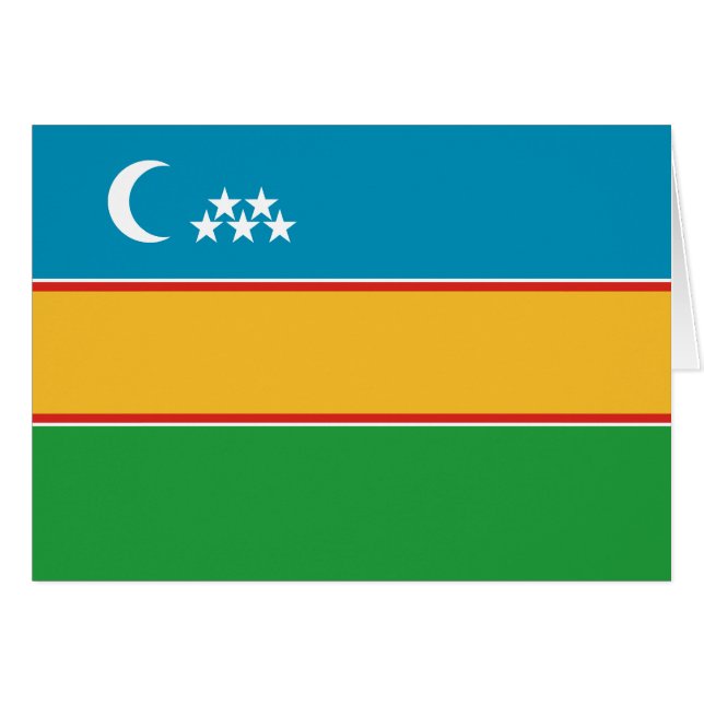 Bandera de Karakalpakistán (Anverso (Horizontal))