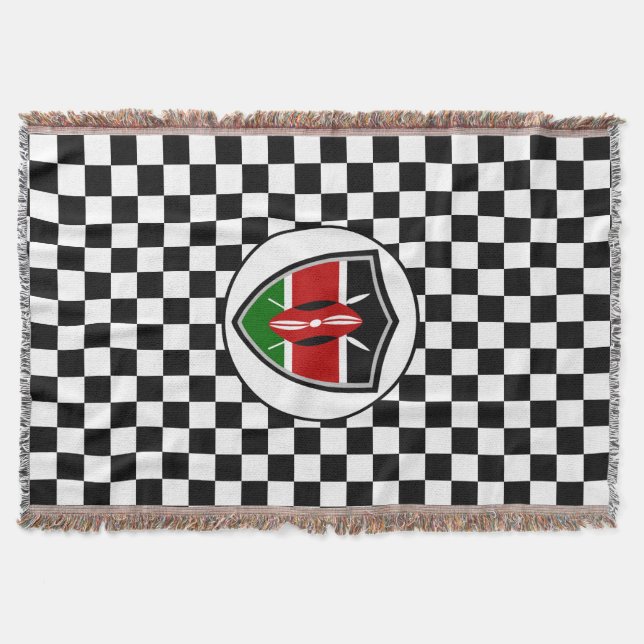Bandera de Kenia lanza manta (Anverso)