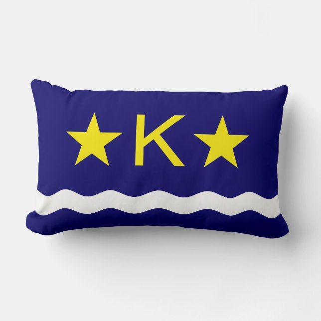 Bandera de Kinshasa, almohada lumbar del Congo (Anverso)