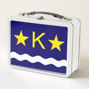 Bandera de Kinshasa, caja de almuerzo Metalizado d