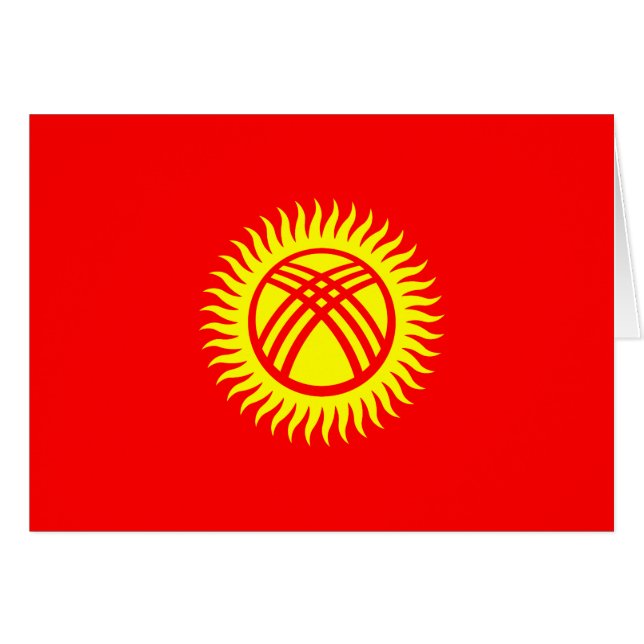 Bandera de Kirguistán (Anverso (Horizontal))