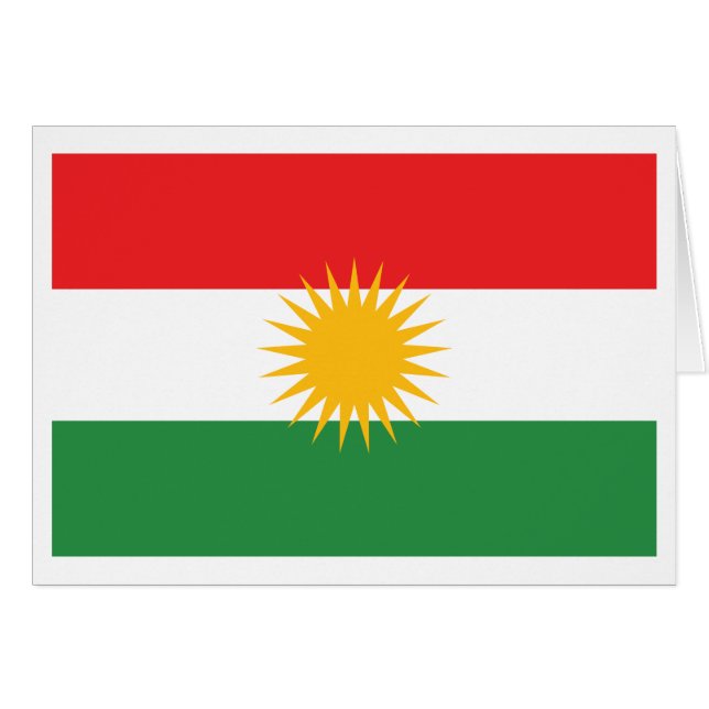 Bandera de Kurdistán (Anverso (Horizontal))