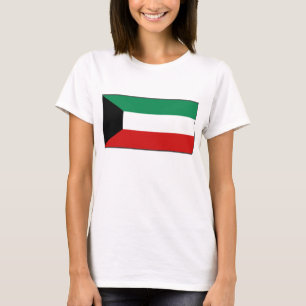 Bandera de Kuwait x Mapa camiseta