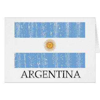 Bandera de la Argentina del vintage