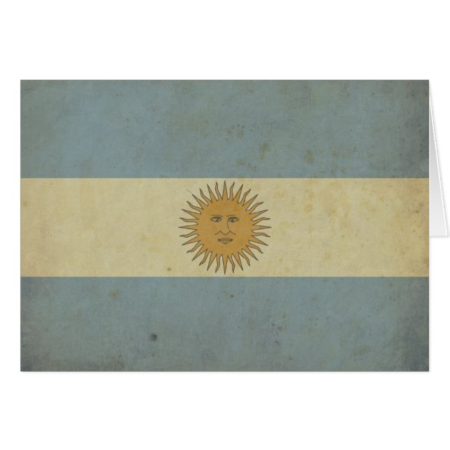 Bandera de la Argentina del vintage (Anverso (Horizontal))