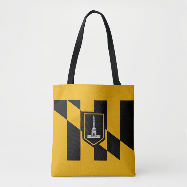 Bandera de la Bolsa de Baltimore Tote (Anverso)