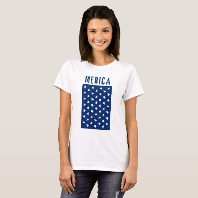 Bandera de la camiseta americana, tee de tumblr, c (Anverso completo)