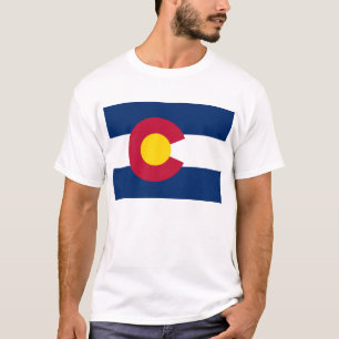 bandera de la camiseta de Colorado