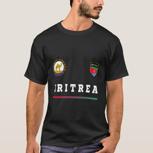 Bandera de la camiseta de fútbol de Eritrea (Anverso)