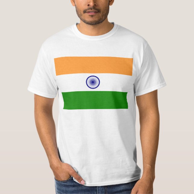 Bandera de la camiseta de la India (Anverso)