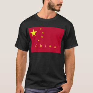 Bandera de la camiseta de los hombres de China