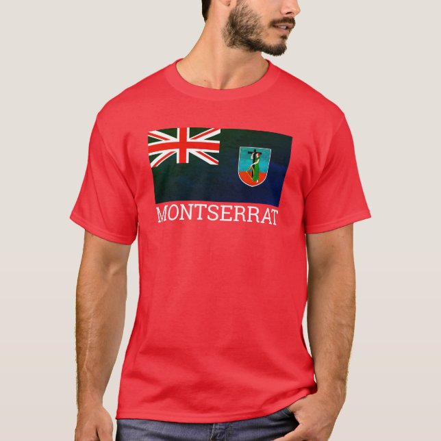 Bandera de la camiseta de Montserrat (Anverso)