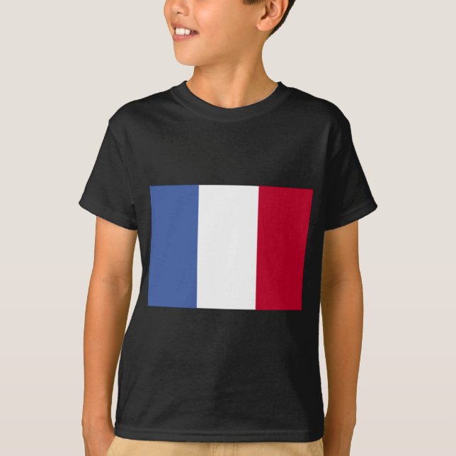Bandera de la camiseta de un niño francés (Anverso)