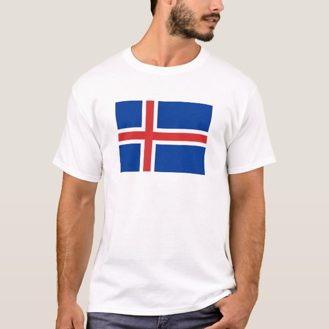 Bandera de la camiseta islandesa (Anverso)