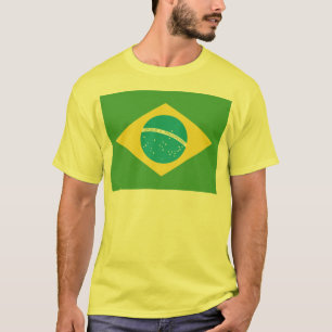 Bandera de la camiseta masculina de Brasil