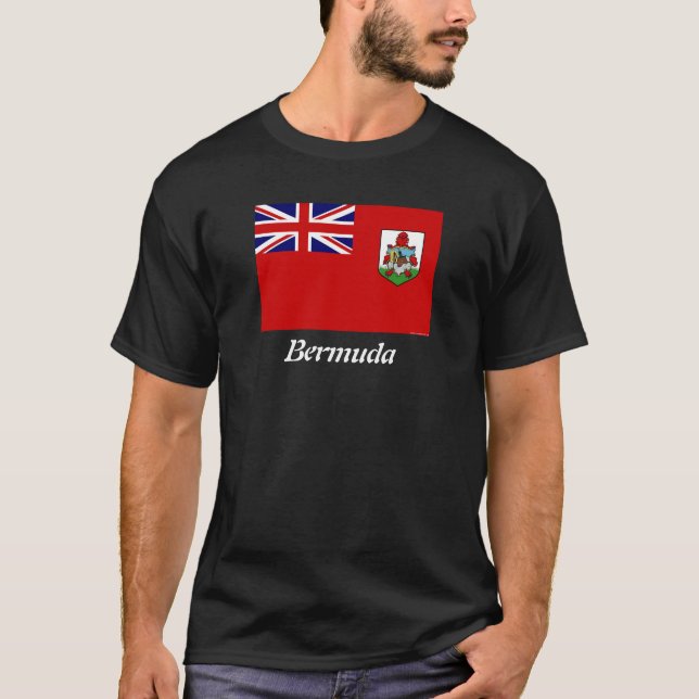 Bandera de la camiseta oscura para hombre de (Anverso)