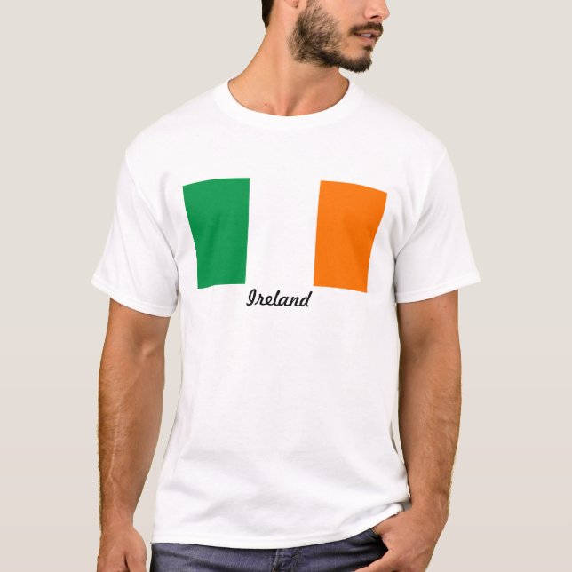 Bandera de la camiseta para hombre de Irlanda (Anverso)