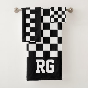 Bandera de la Carreras Blanco negro revisado perso