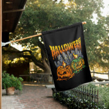 Bandera de la casa de la bomba de Halloween