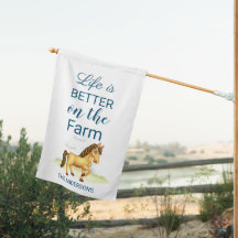 Bandera de la Casa Personalizada de la Granja Blan