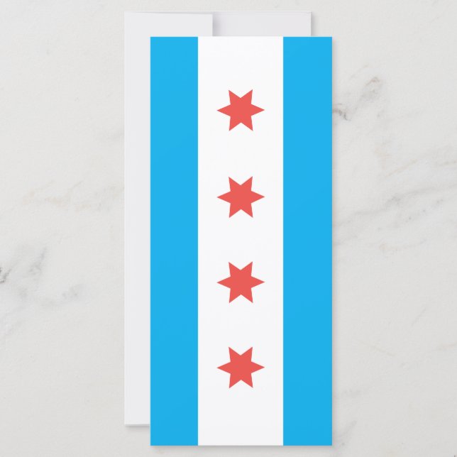 Bandera de la ciudad de Chicago (Anverso)