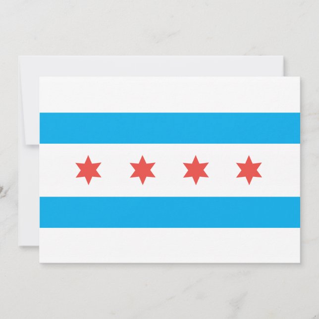 Bandera de la ciudad de Chicago (Anverso)