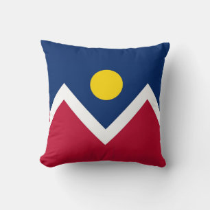 Bandera de la ciudad de Denver Almohada American M