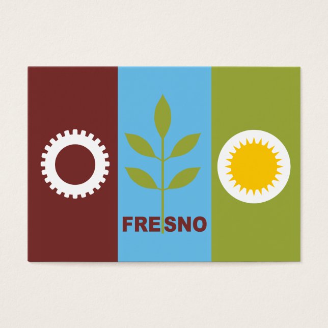 Bandera de la ciudad de Fresno (Frente)