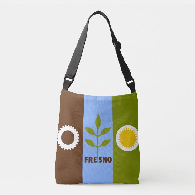 Bandera de la ciudad de Fresno, Bolsa de Crossbody (Anverso)