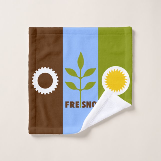 Bandera de la ciudad de Fresno, Ropa de Lavado de  (Toallita)
