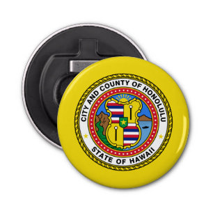 Bandera de la ciudad de Honolulu, abridor de botel