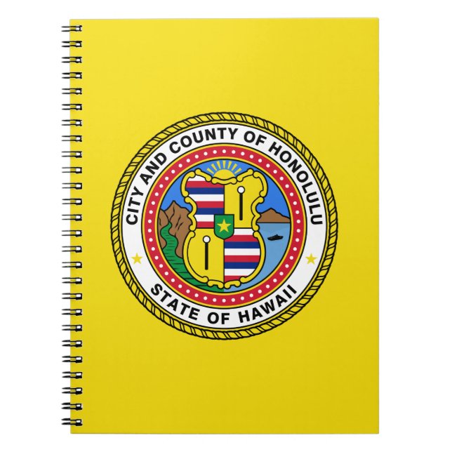 Bandera de la ciudad de Honolulu, Cuaderno de Hawá (Frente)