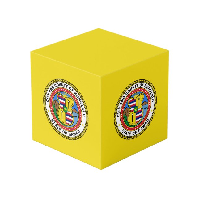 Bandera de la ciudad de Honolulu, Cubo Hawaii (Angulo Anverso)