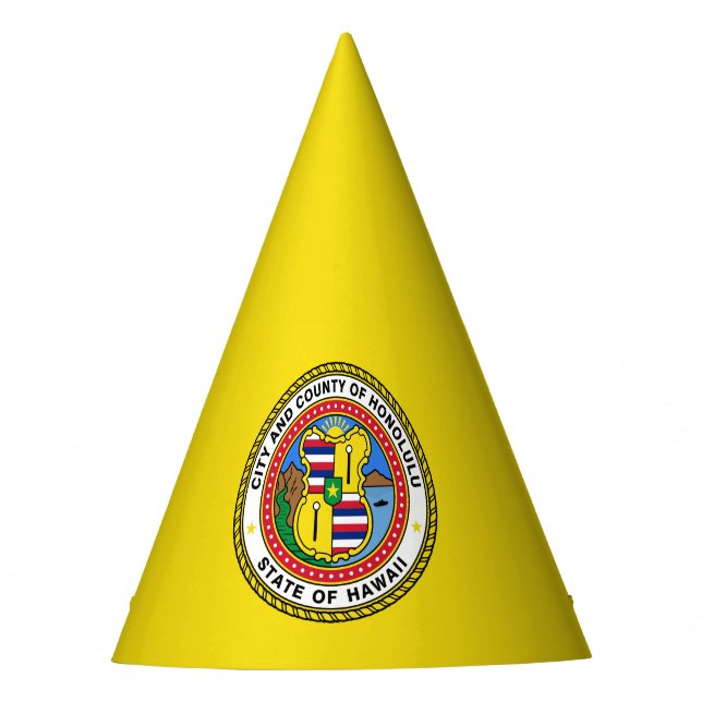 Bandera de la ciudad de Honolulu, Gorra Fiesta de  (Anverso)