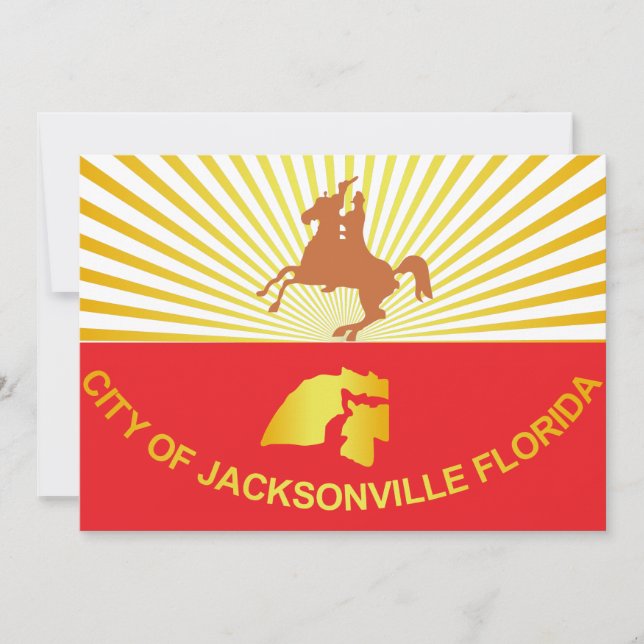 Bandera de la ciudad de Jacksonville (Anverso)
