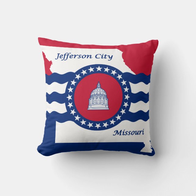 Bandera de la ciudad de Jefferson, Cojín decorativ (Anverso)