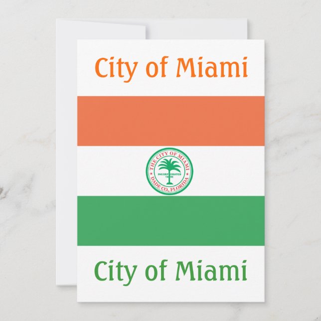 Bandera de la ciudad de Miami (Anverso)